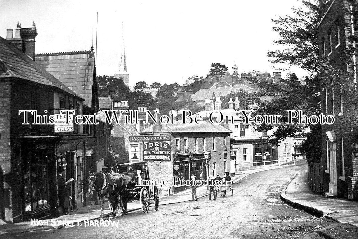 LO 4841 - High Street, Harrow, London c1907