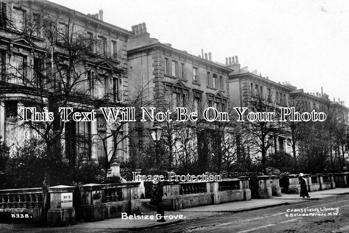 LO 510 - Belsize Grove, Belsize Park, Camden, London c1921