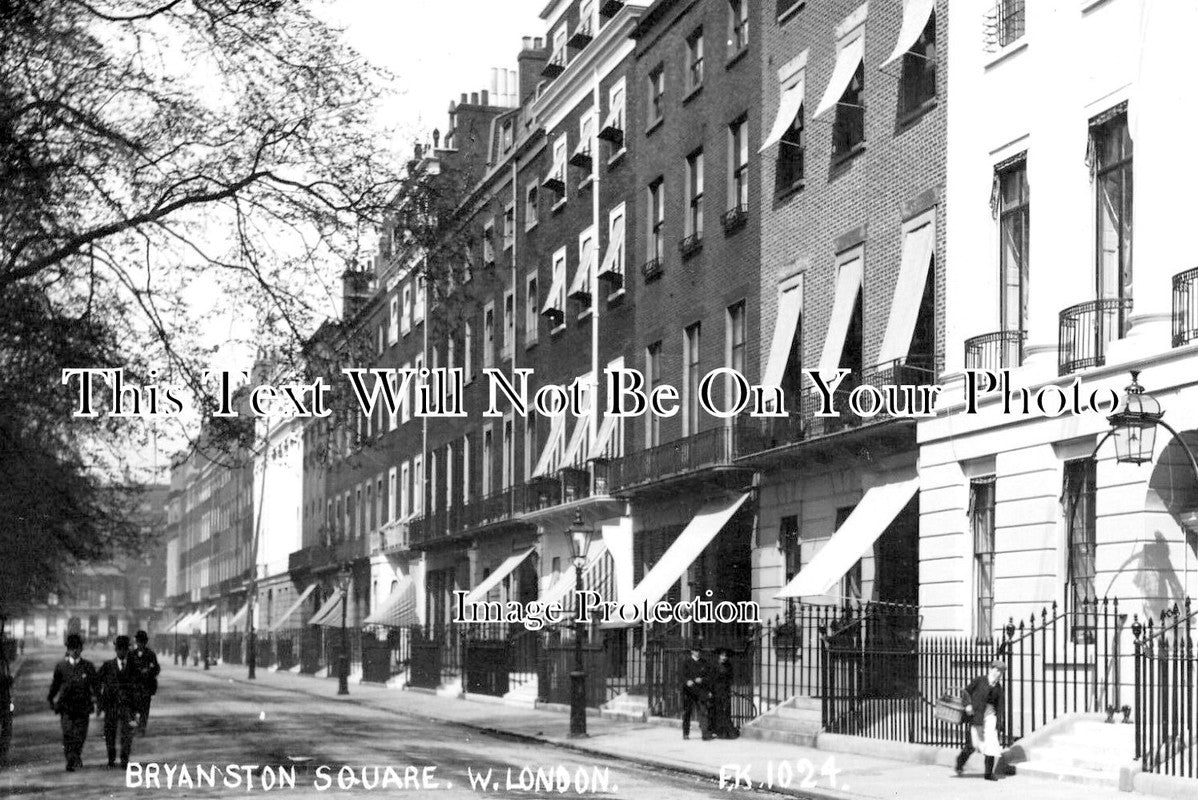 LO 5204 - Bryanston Square, Westminster, London c1907