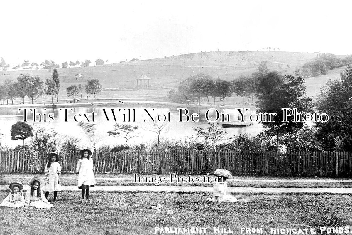 LO 5251 - Parliament Hill From Highgate Ponds, London