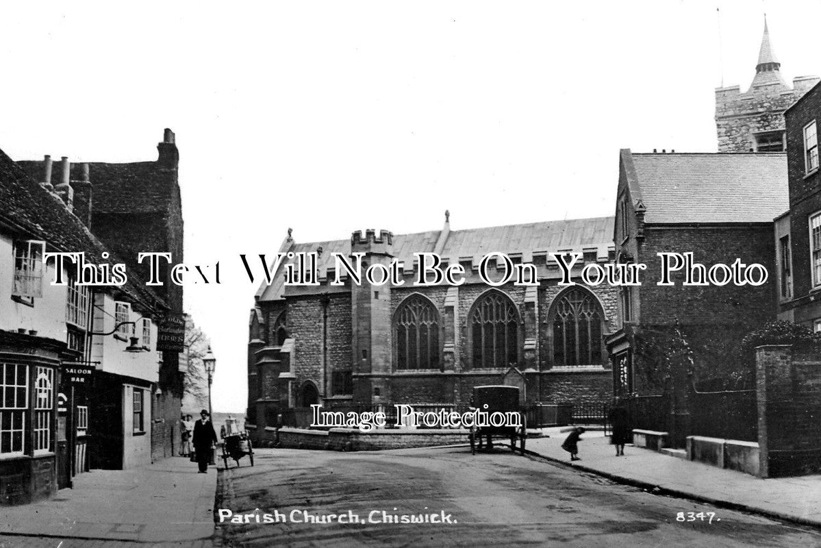LO 5287 - Parish Church, Chiswick, London c1910
