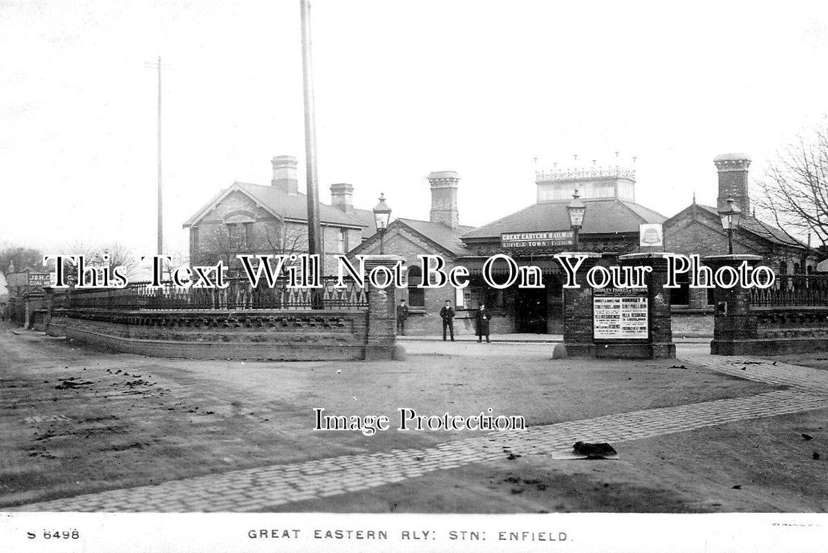 LO 5481 - GER Enfield Railway Station, London c1913