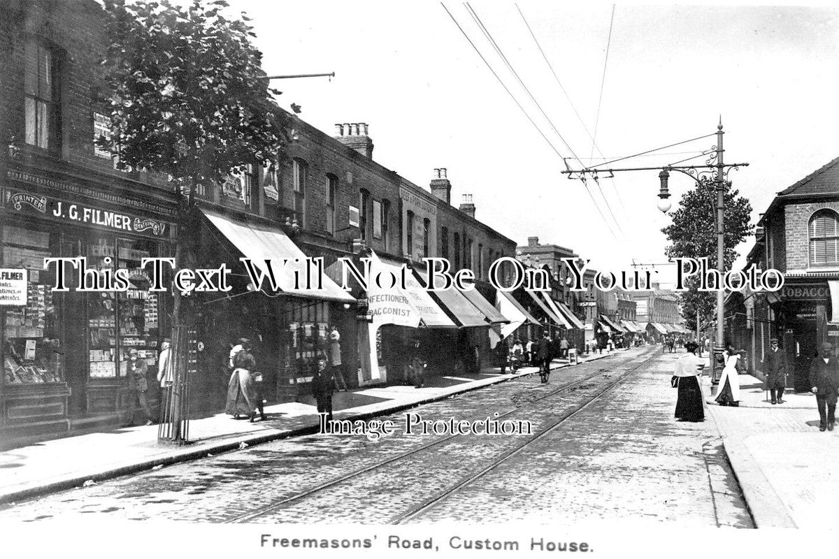 LO 5540 - Custom House, Freemasons Road, Newham, London c1915