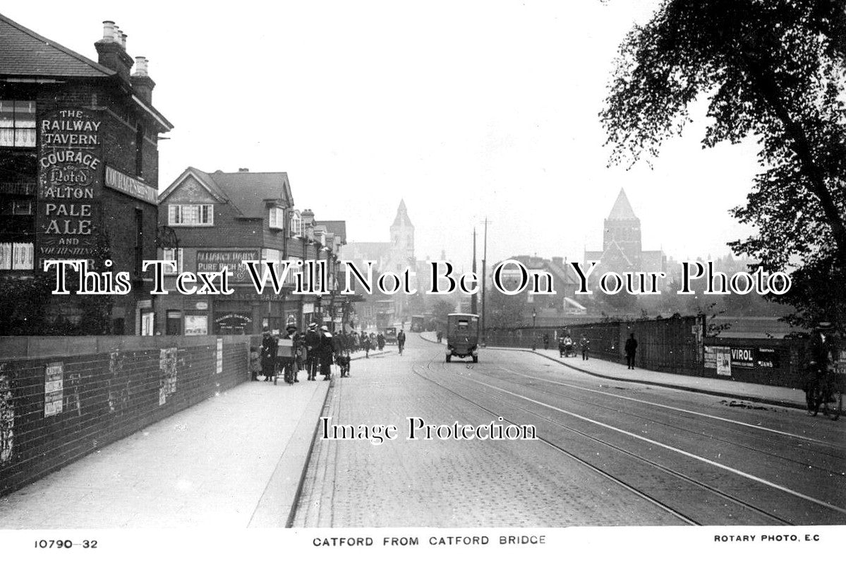 LO 5622 - The Railway Tavern, Catford From Catford Bridge, London