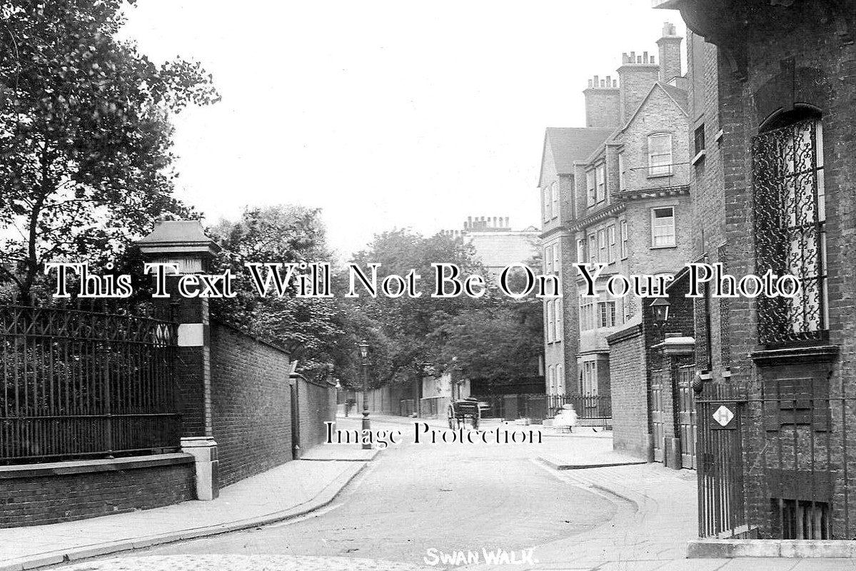 LO 5628 - Swan Walk, Chelsea, London c1907