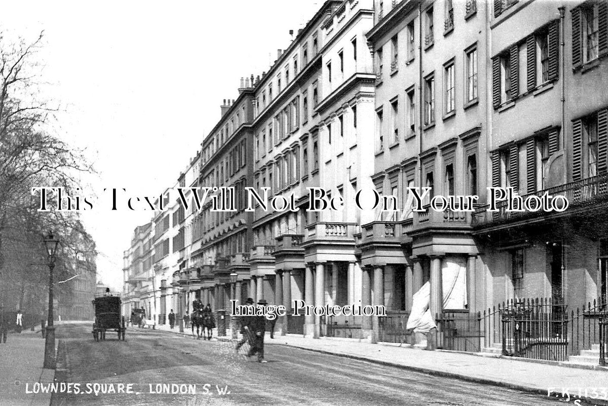 LO 5635 - Lowndes Square, Chelsea, London c1905