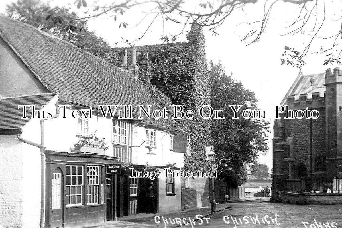 LO 5645 - Church Street, Chiswick, London c1920
