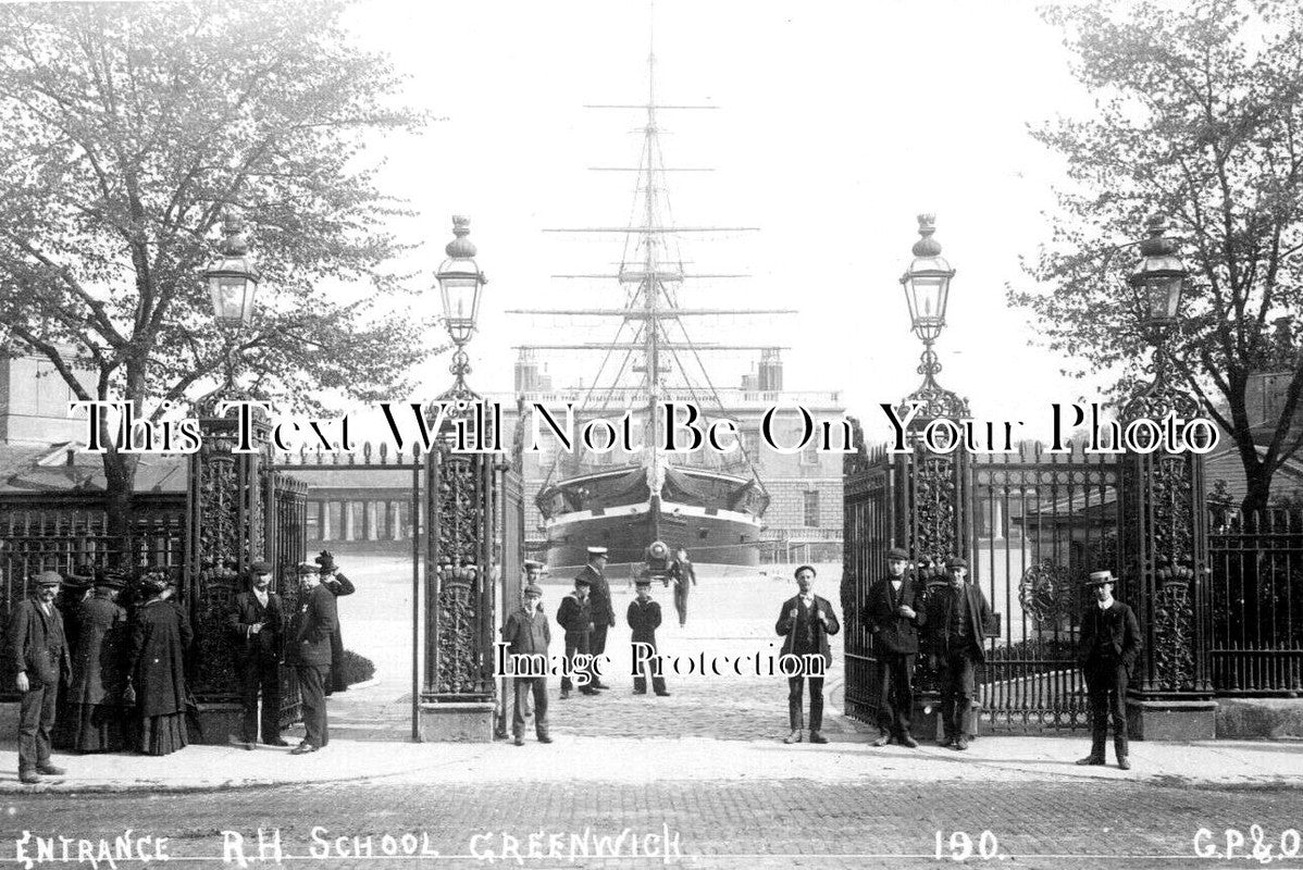 LO 5778 - Entrance To RH School, Greenwich, London