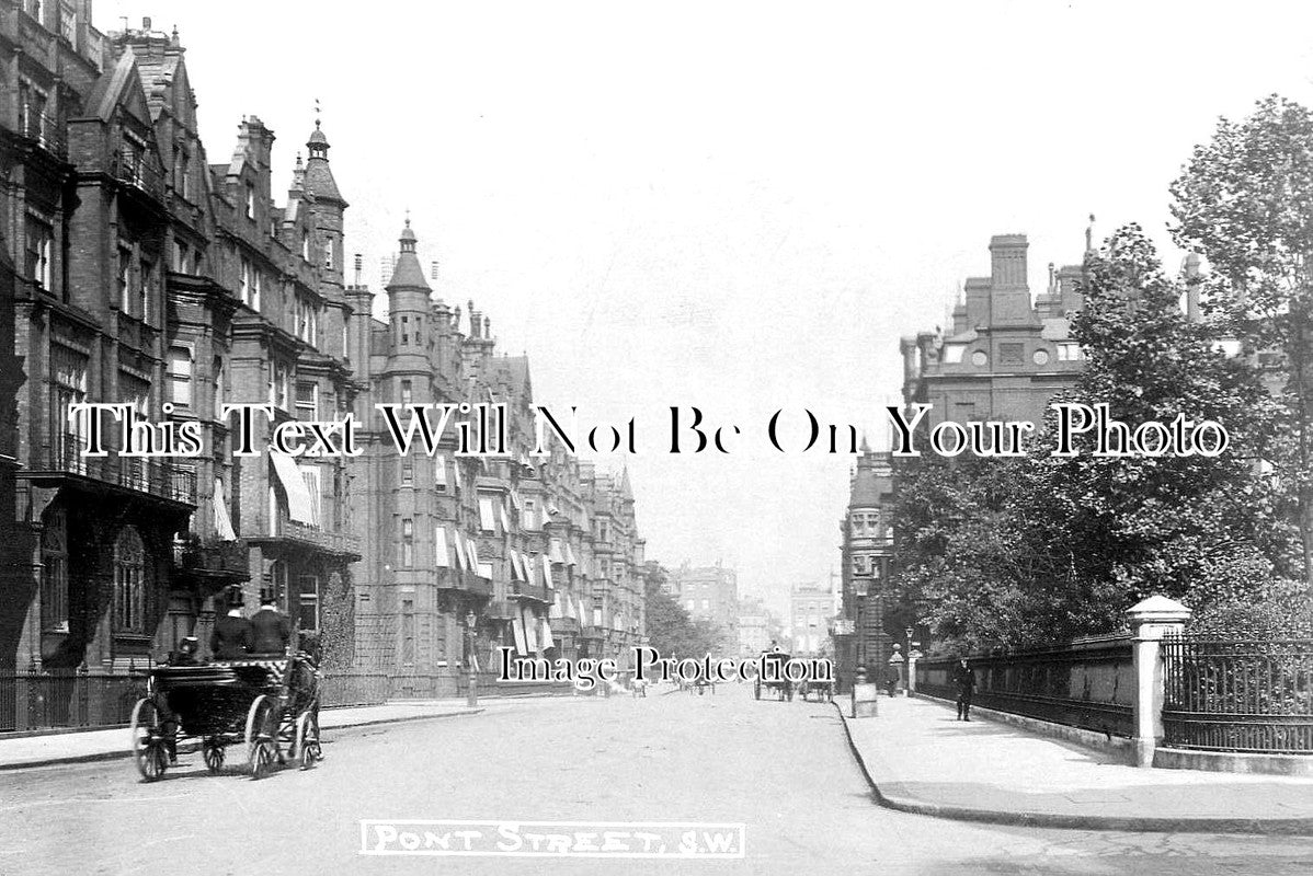 LO 5857 - Pont Street, Chelsea, London c1904