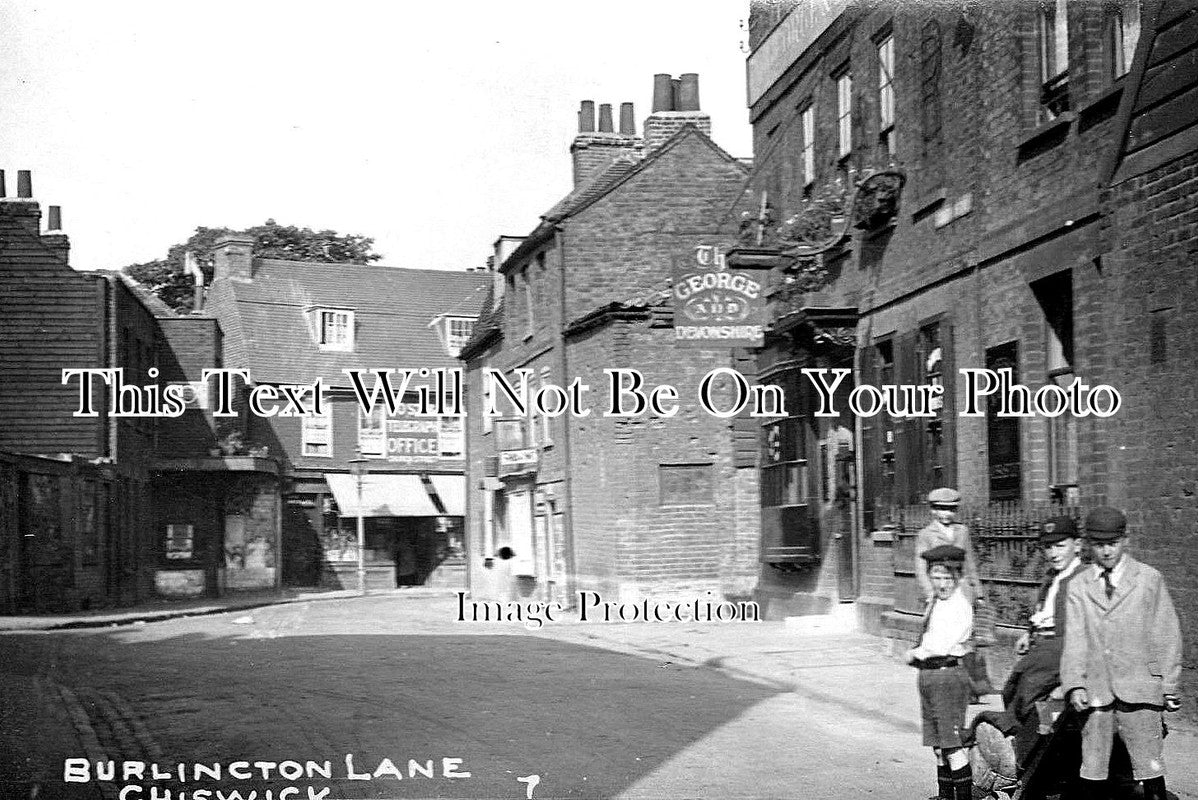 LO 5955 - Burlington Lane, Chiswick, Hounslow, London c1907