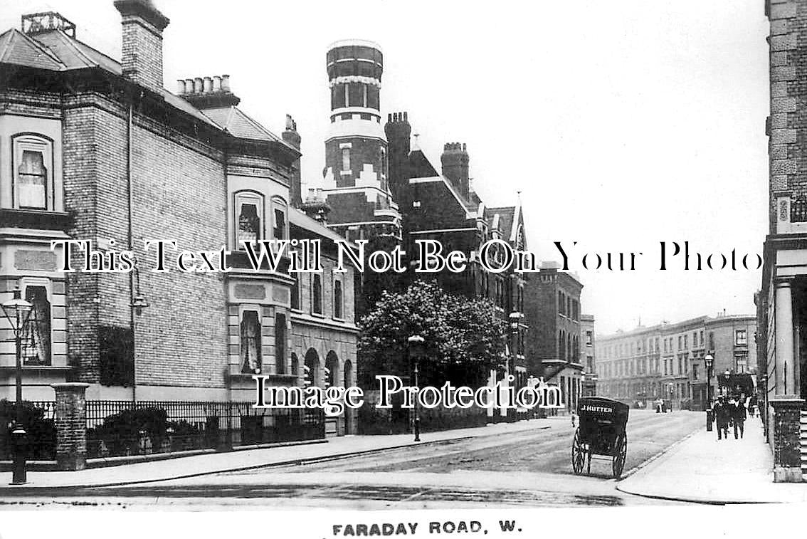 LO 6091 - Faraday Road, Ladbroke Grove, North Kensington, London c1912