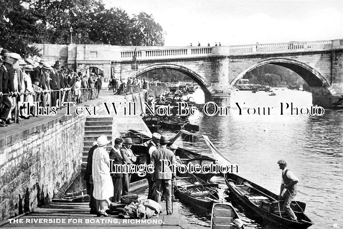 LO 6125 - The Riverside Fro Boating, Richmond Bridge, London