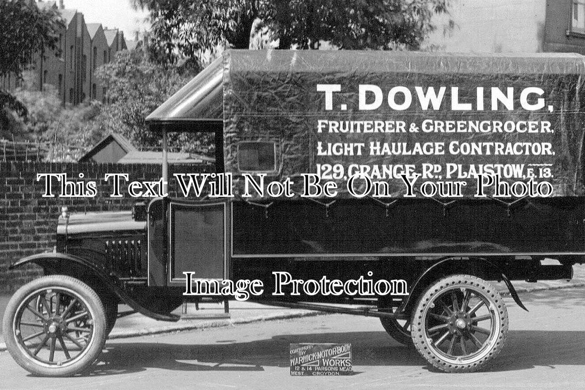 LO 6176 - T Dowling Greengrocer Delivery Van, Plaistow, London