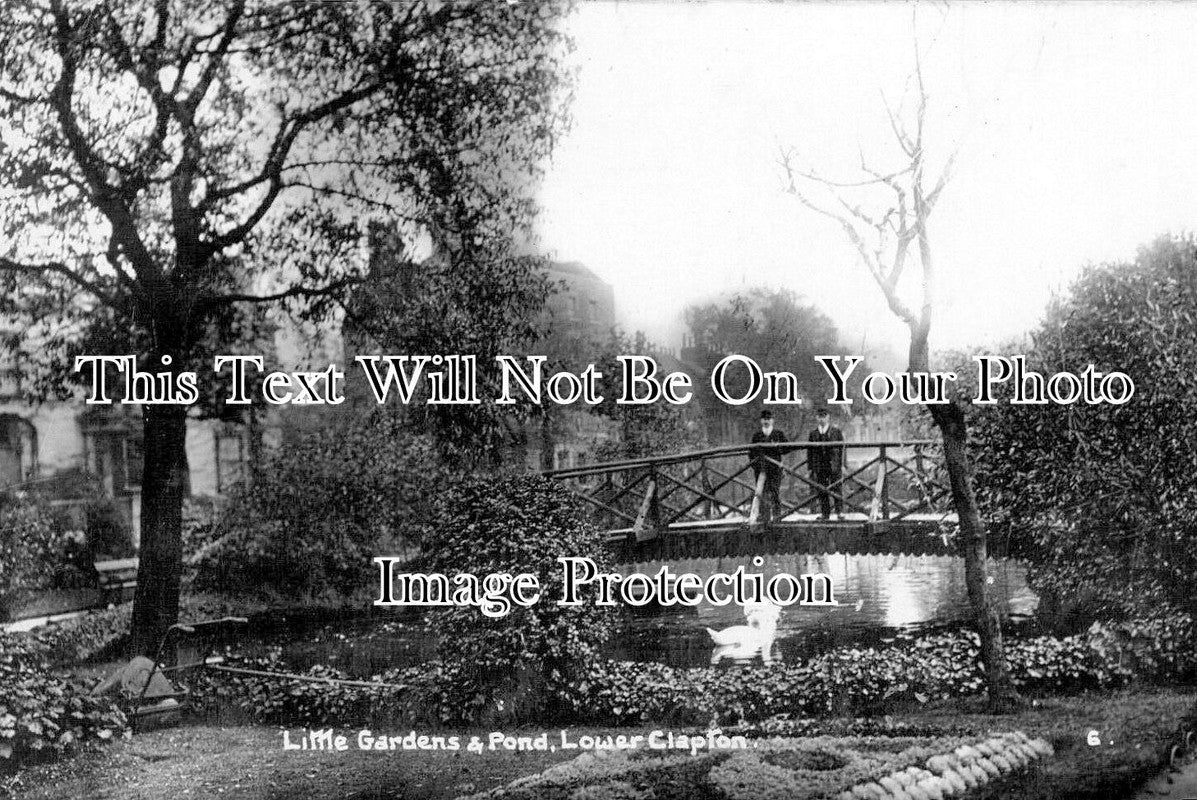 LO 6240 - Little Gardens & Pond, Lower Clapton, London