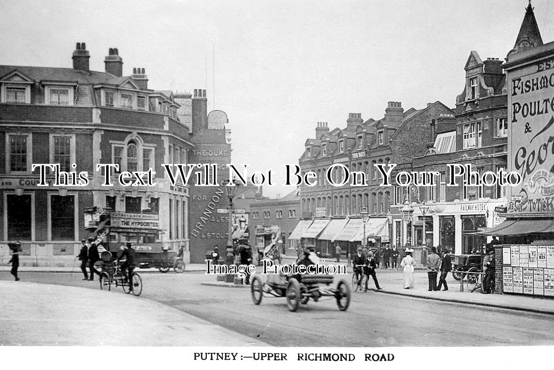 LO 6315 - Upper Richmond Road, Putney, London c1909