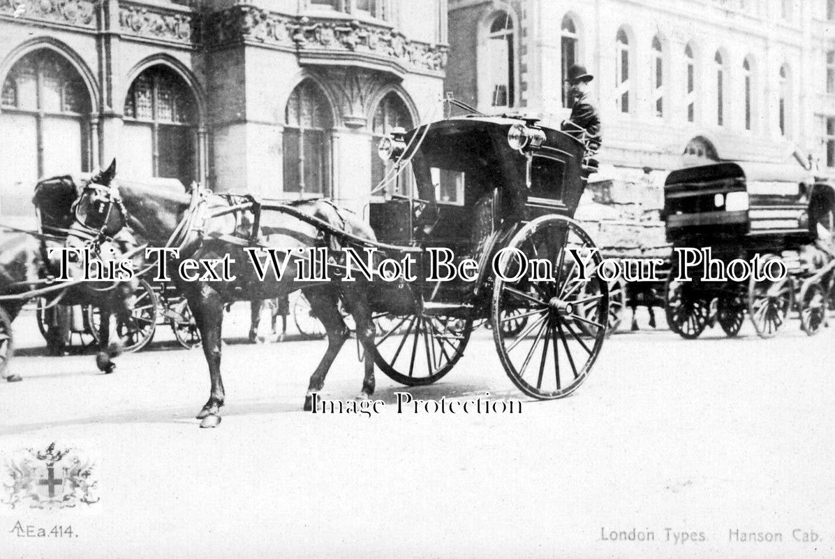 LO 6327 - London Types, Hanson Cab, London c1908