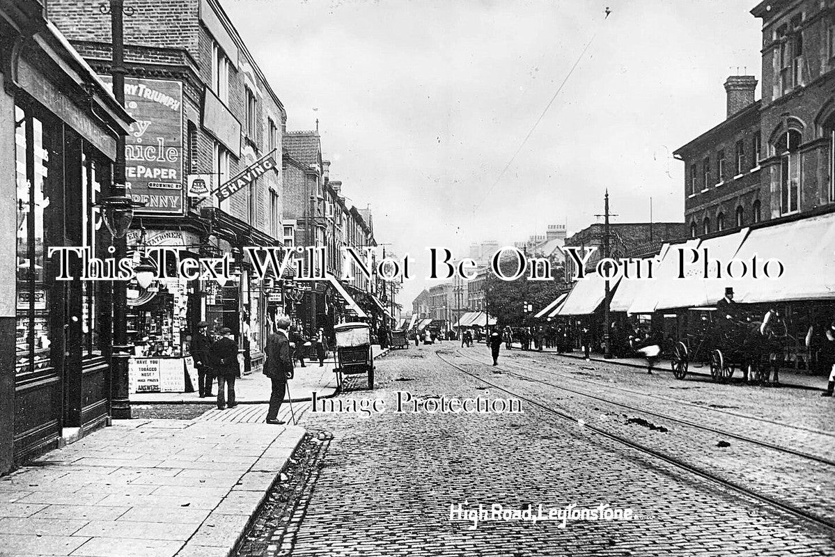 LO 6427 - High Road, Leytonstone, London c1909