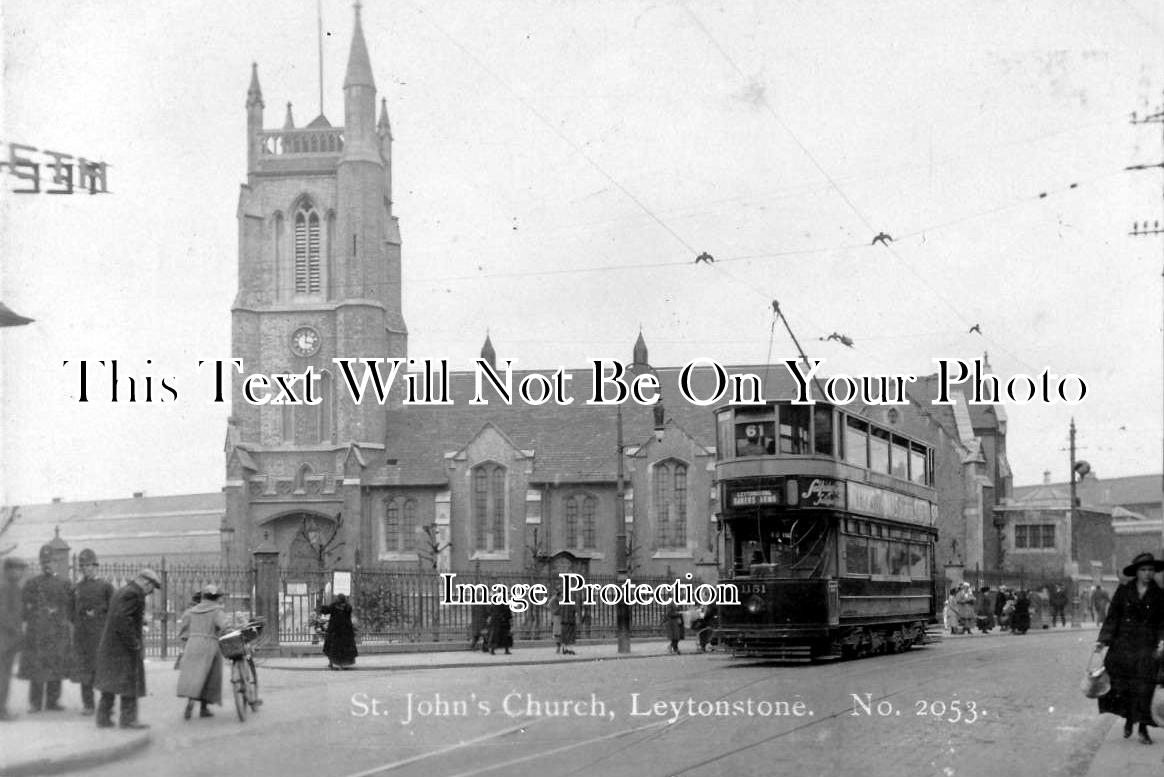 LO 706 - St Johns Church, Leytonstone, London c1923
