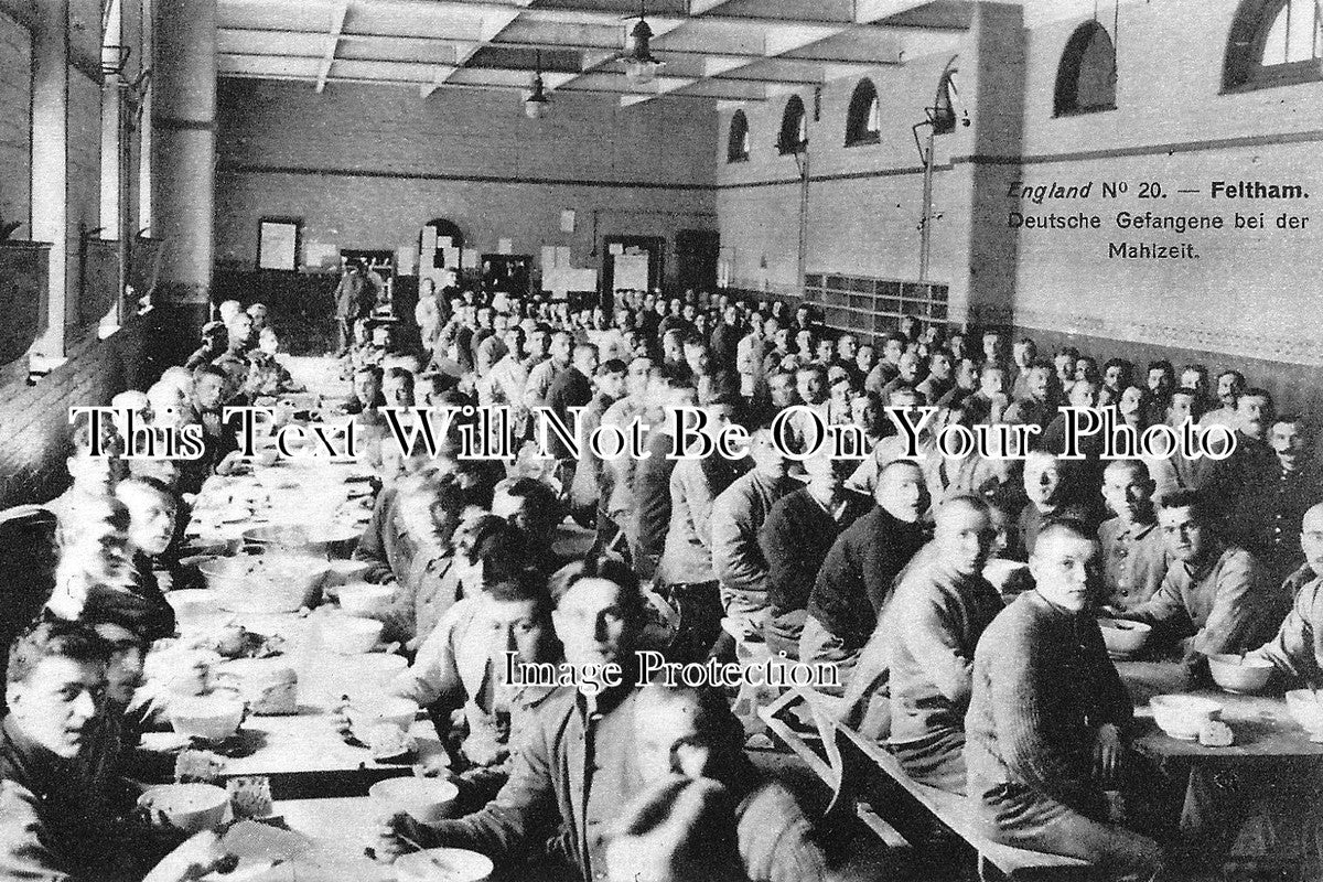 LO 734 - WW1 Prisoners Of War, Feltham, Middlesex, London