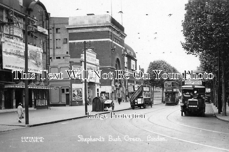 LO 853 - Shepherd's Bush Green, London c1929