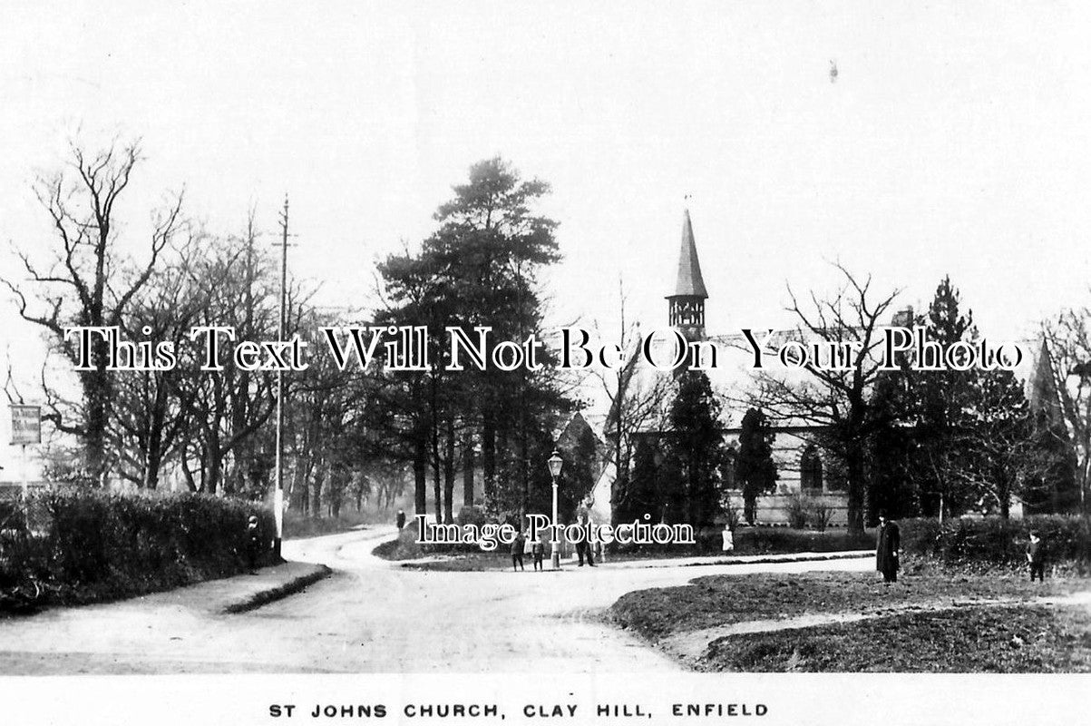 MI 169 - St Johns Church, Clay Hill, Enfield, Middlesex c1913