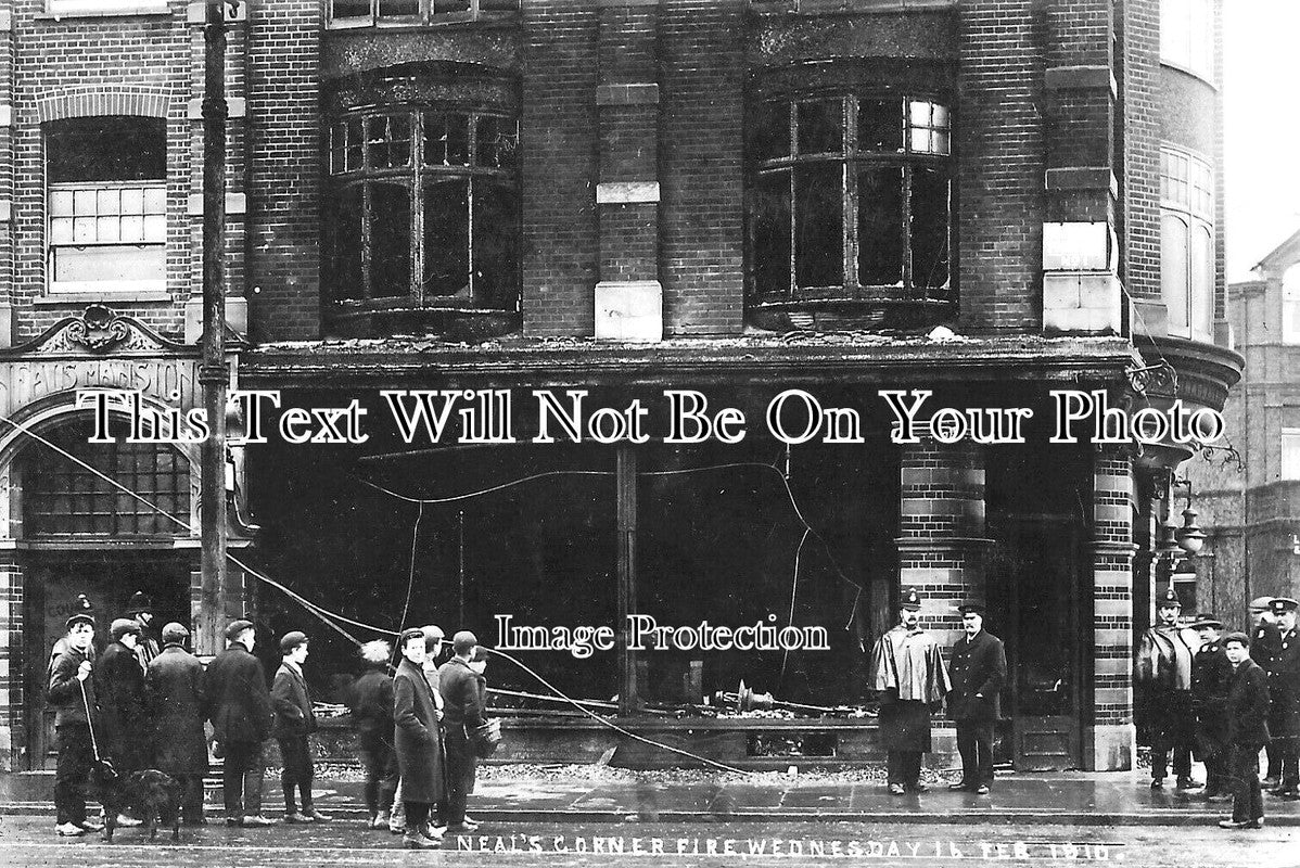 MI 1857 - Neals Corner Fire, Hounslow, Middlesex 1910