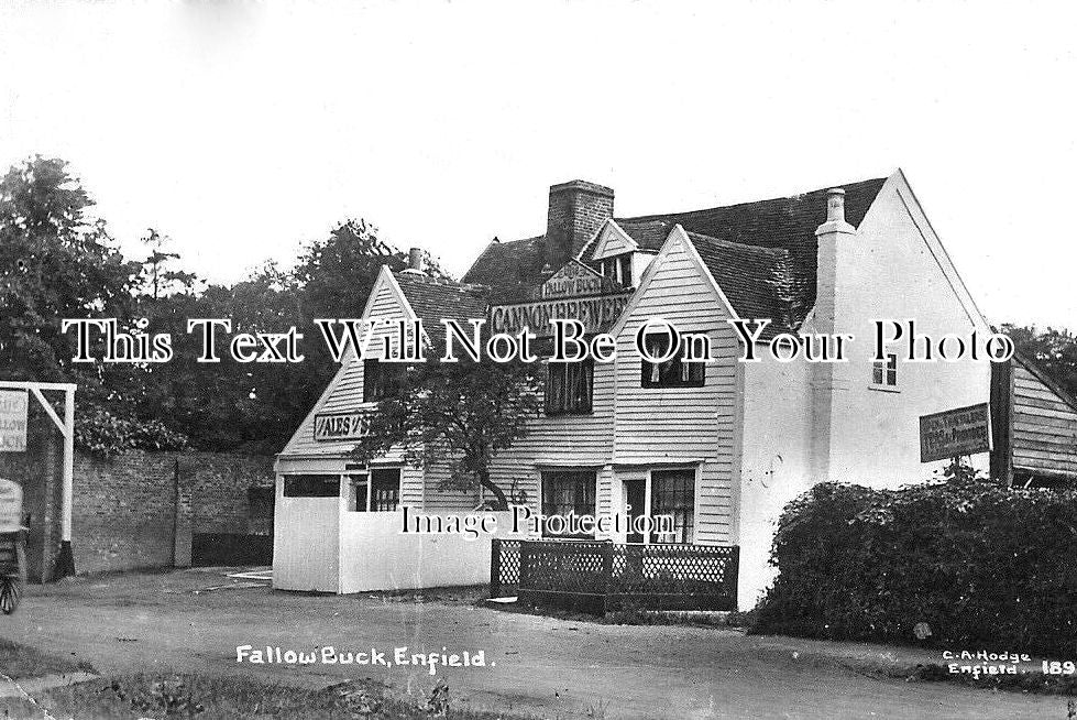 MI 2559 - Fallow Buck Inn Pub, Enfield, Middlesex c1921