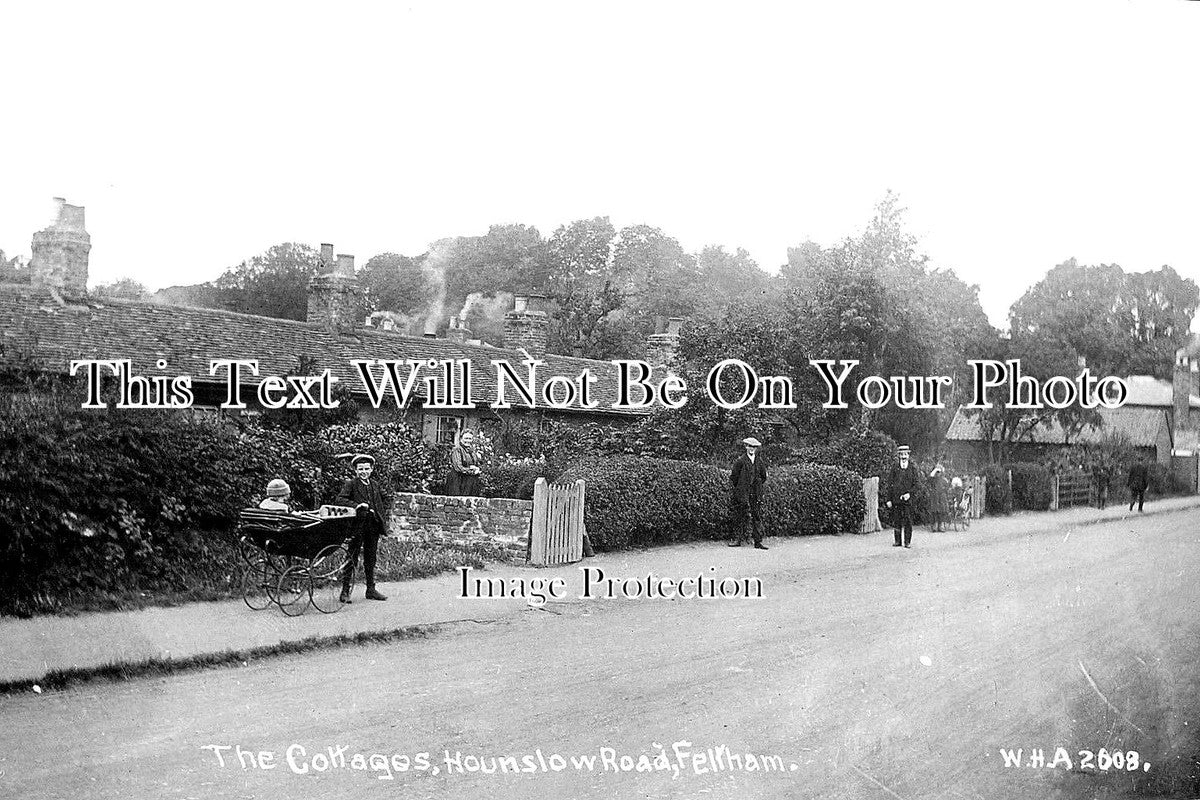 MI 702 - The Cottages, Hounslow Road, Feltham, Middlesex c1915