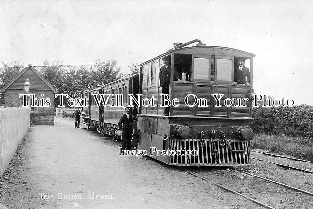 NF 1 - Tram Station, Upwell, Norfolk c1914