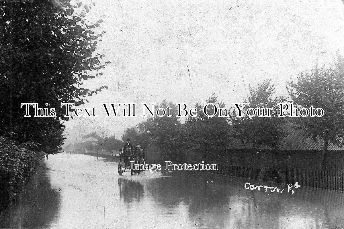 NF 117 - Carrow Road, Norwich Flood, Norfolk 1912