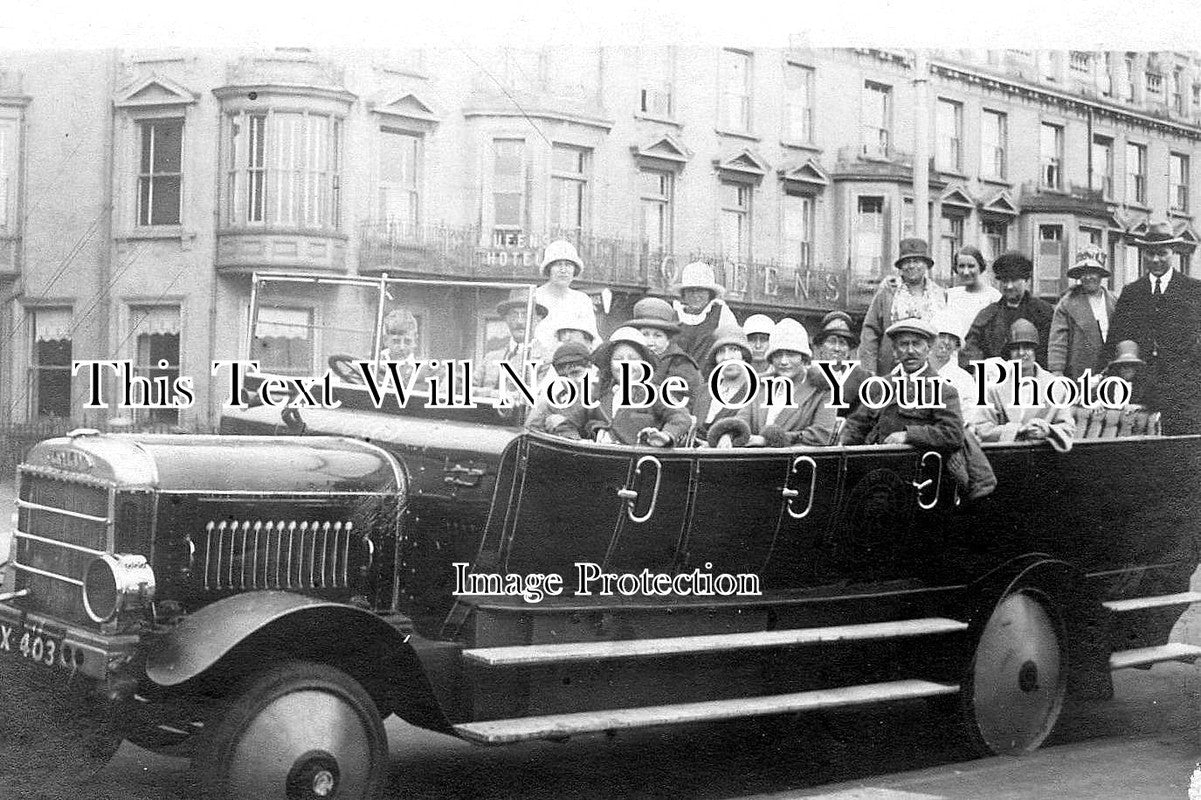 NF 122 - Charabanc, Queens Hotel, Great Yarmouth, Norfolk