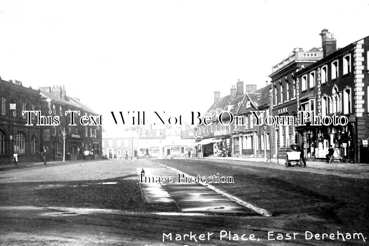 NF 1357 - Market Place, East Dereham, Norfolk c1909