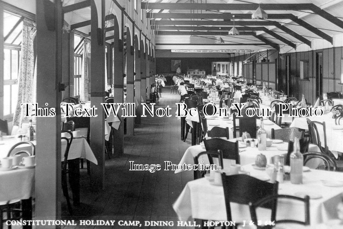 NF 1408 - Constitutional Holiday camp Dining Hall, Hopton On Sea, Norfolk