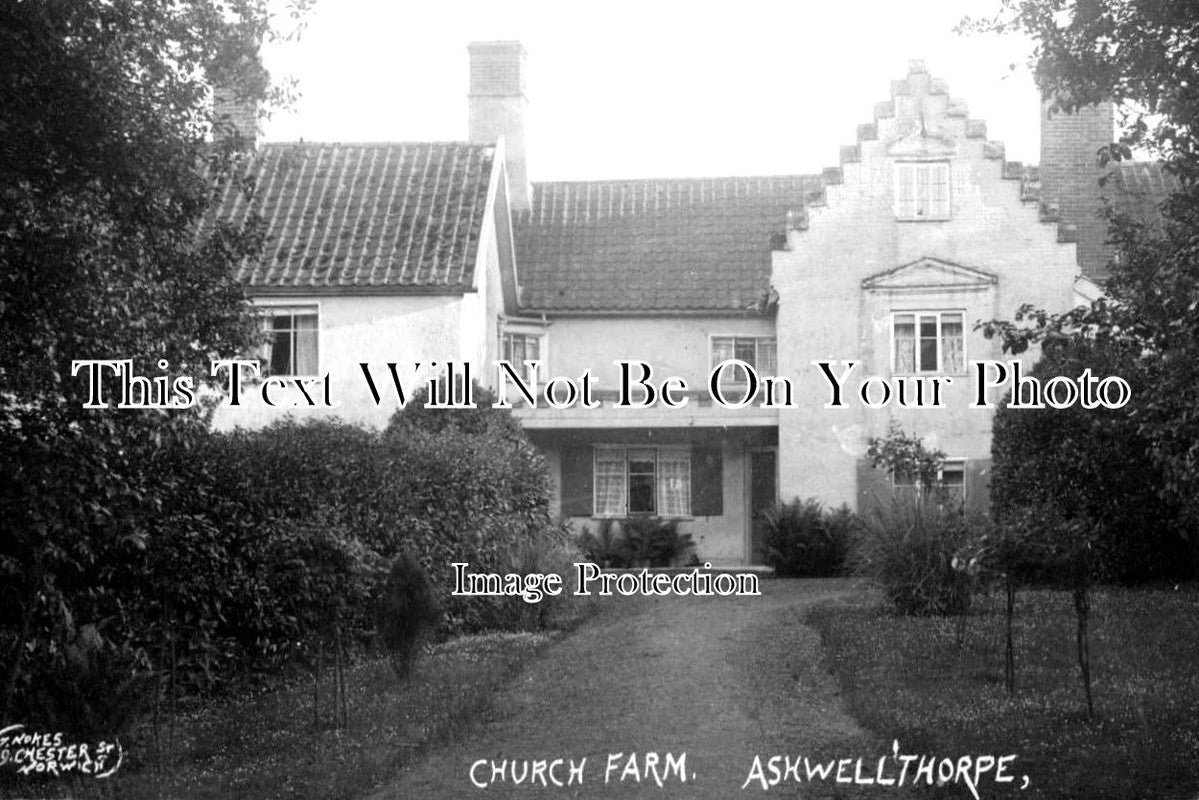 NF 1440 - Church Farm, Ashwell Thorpe, Norfolk c1906