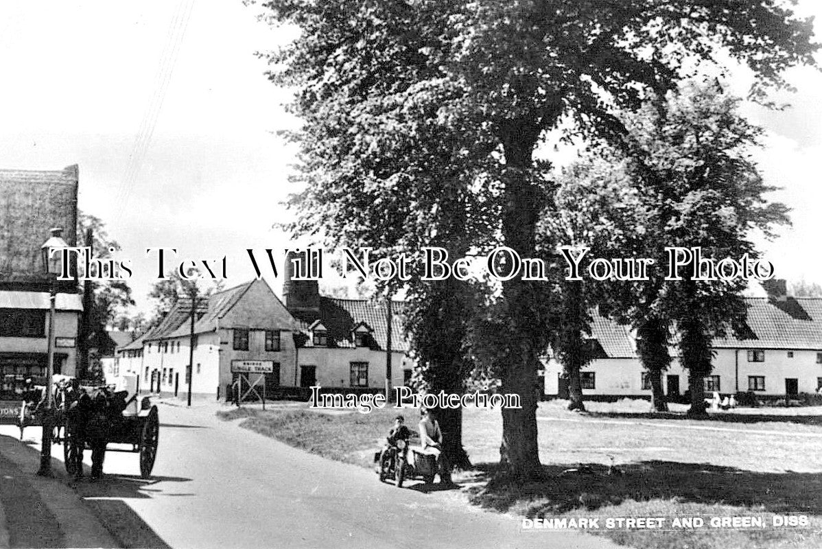 NF 1458 - Denmark Street & Green, Diss, Norfolk