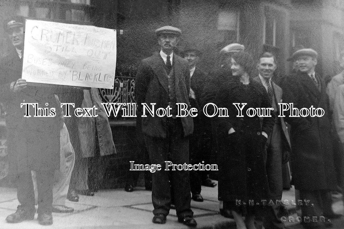 NF 1462 - General Strike, Bus Srike, Cromer, Norfolk 1926
