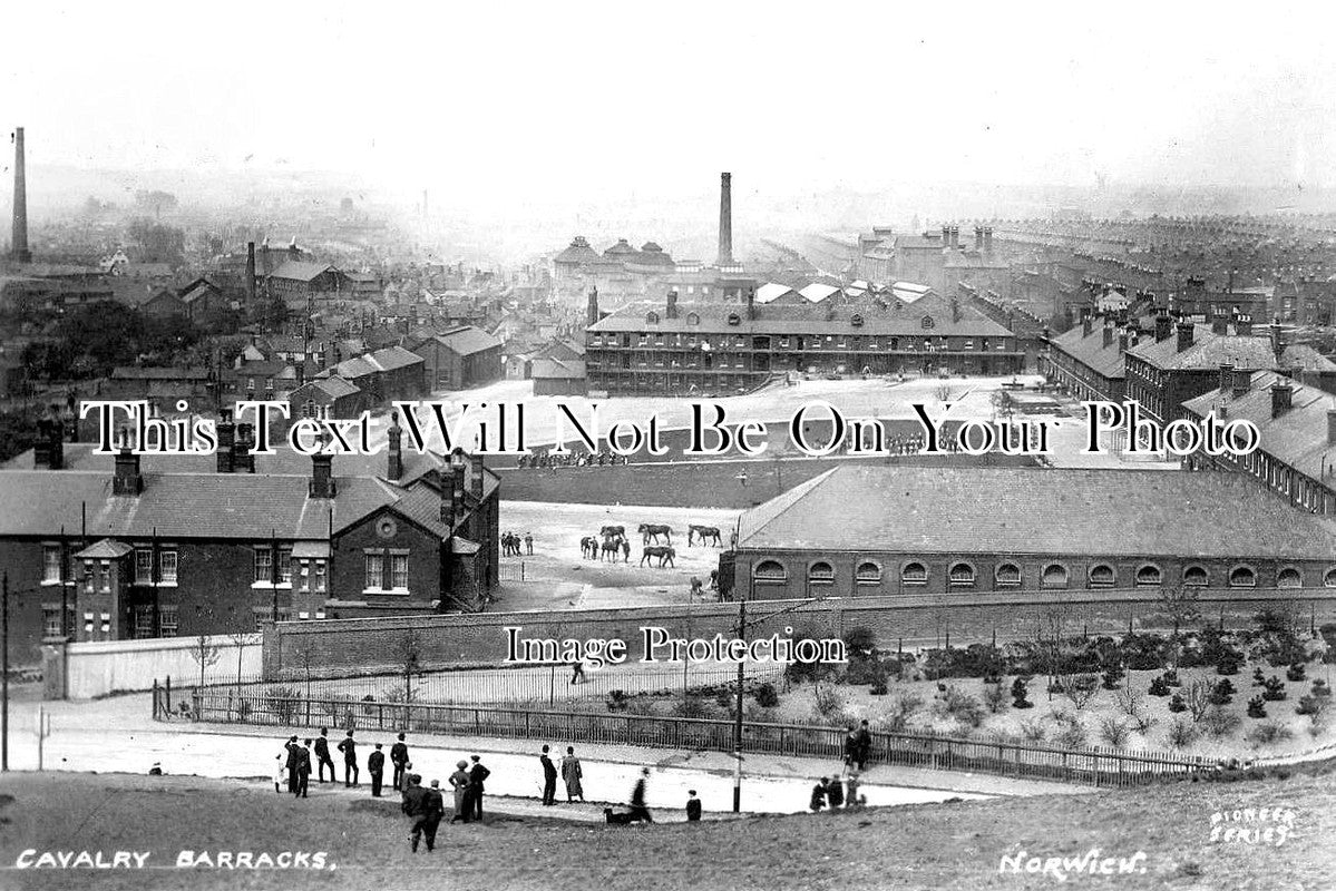 NF 1489 - Cavalry Barracks, Norwich, Norfolk 1914 WW1