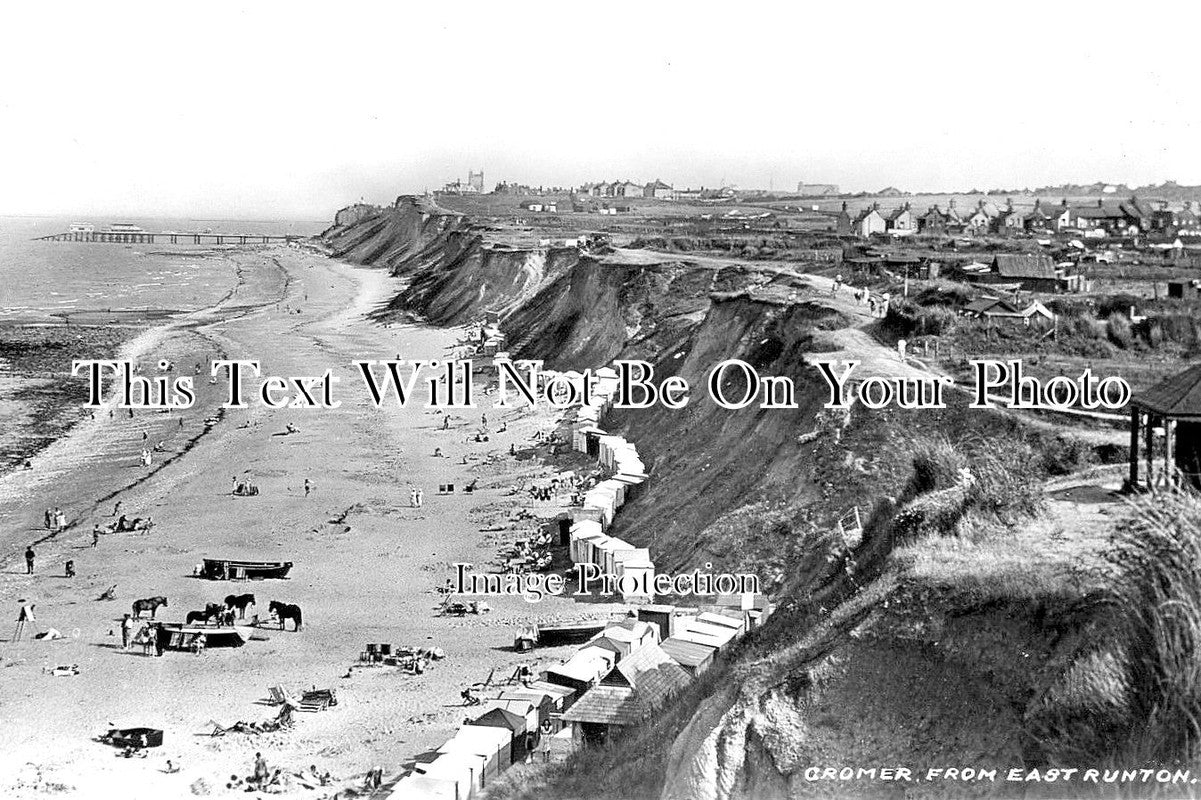 NF 1499 - Cromer From East Runton, Norfolk