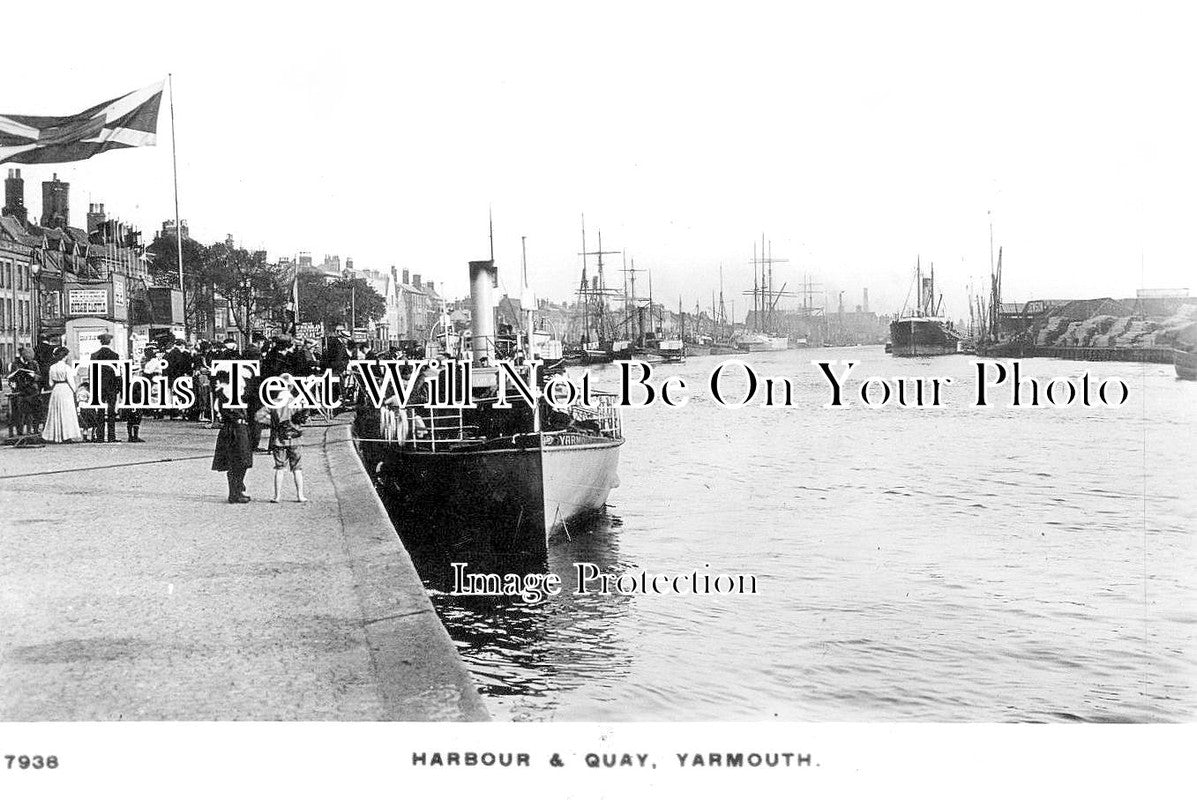 NF 1556 - Harbour & Quay, Great Yarmouth, Norfolk