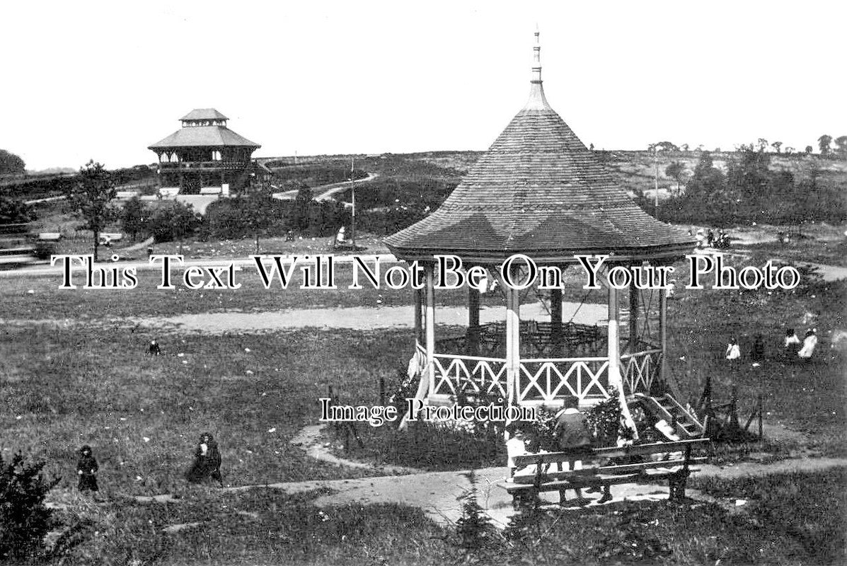 NF 1558 - Mousehold Heath Band Stand, Norwich, Norfolk c1910
