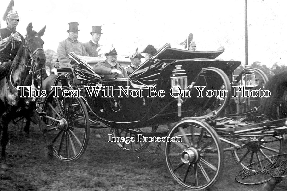 NF 1576 - Visit Of King Edward, Royal Carriage, Norwich, Norfolk 1909
