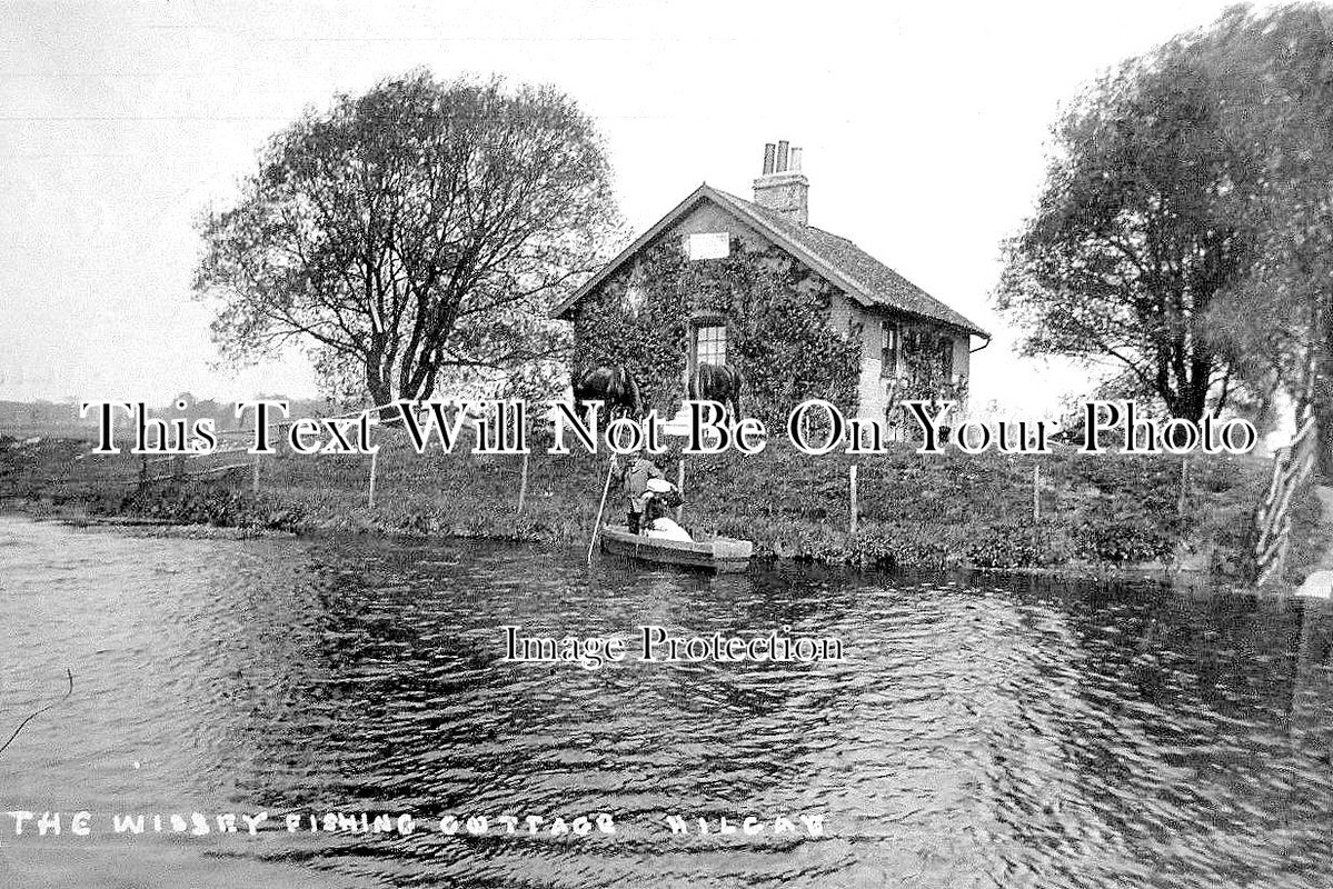 NF 1611 - The Wissry Fishing Cottage, Hilgay, Norfolk c1912