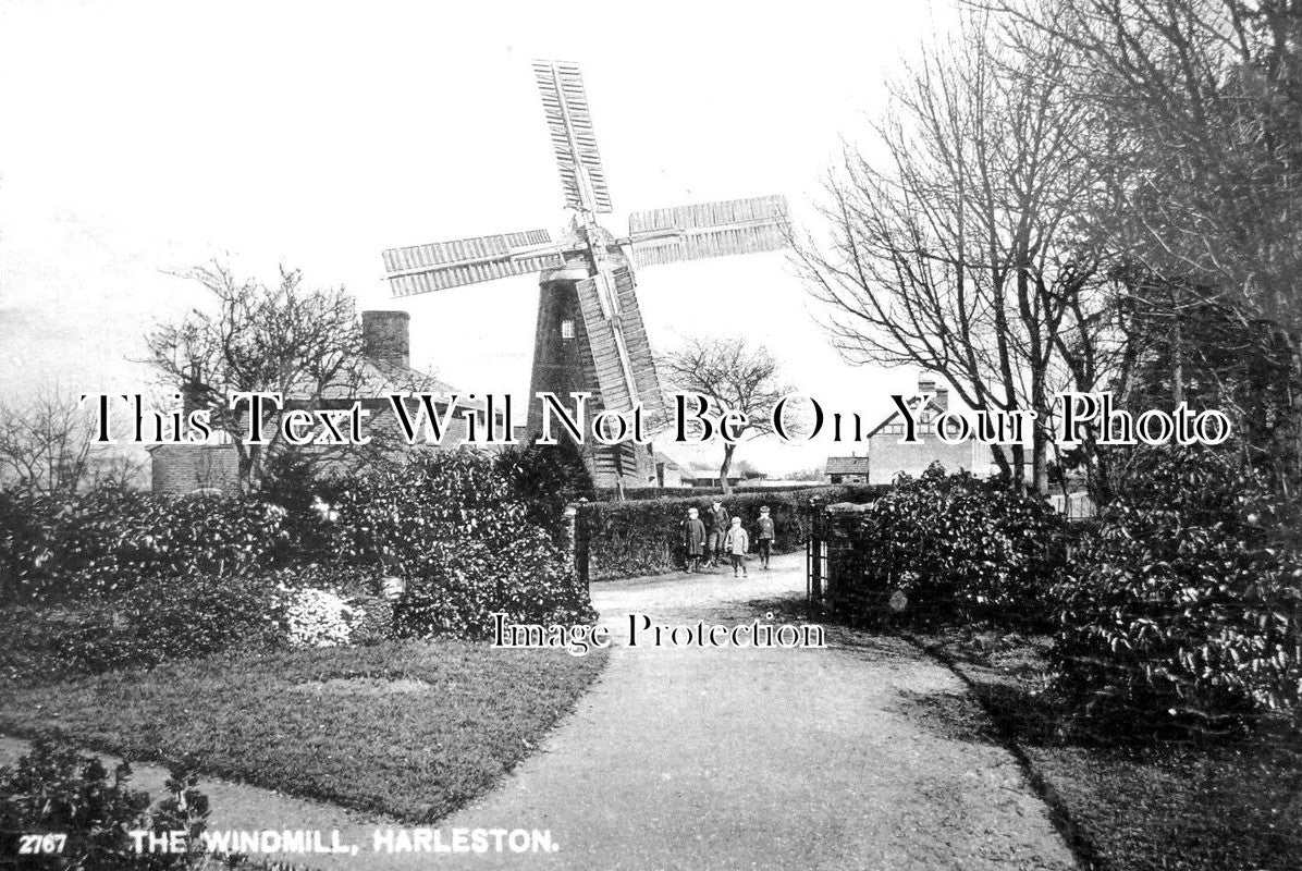 NF 1632 - The Windmill, Harleston Mill, Norfolk c1916