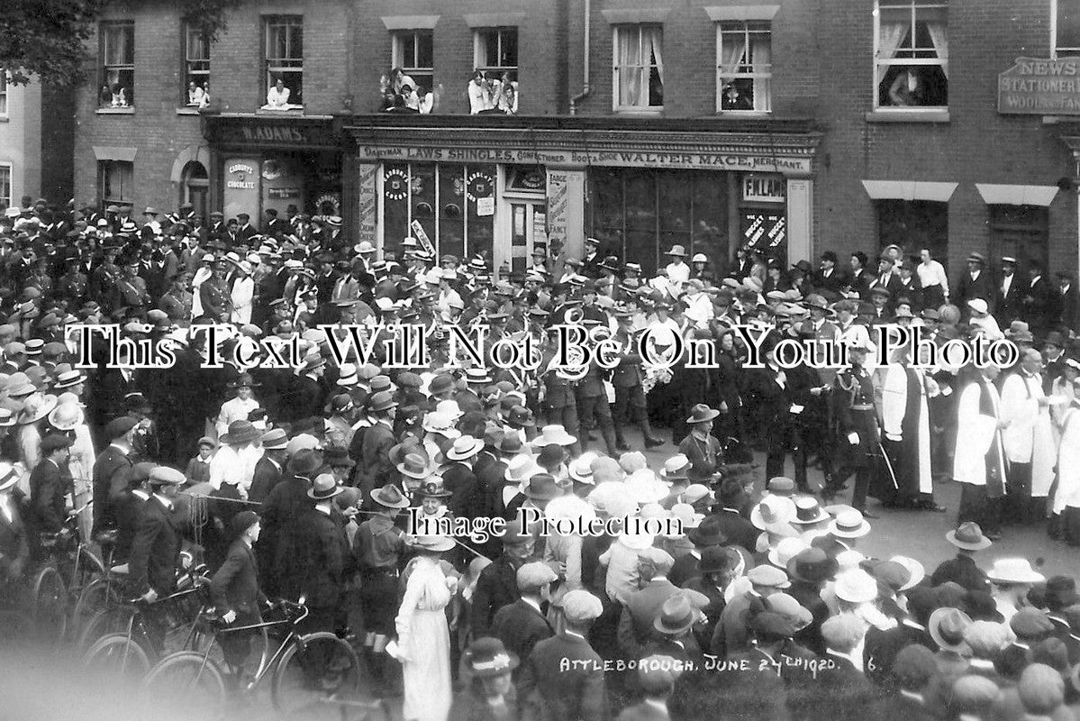 NF 1677 - Attleborough War Memorial Event, Norfolk 1920