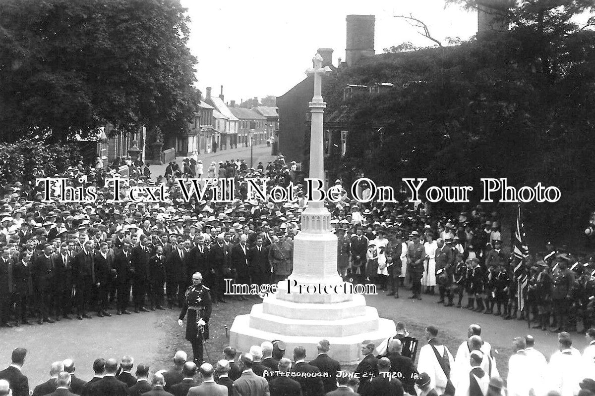 NF 1678 - Attleborough War Memorial Event, Norfolk 1920