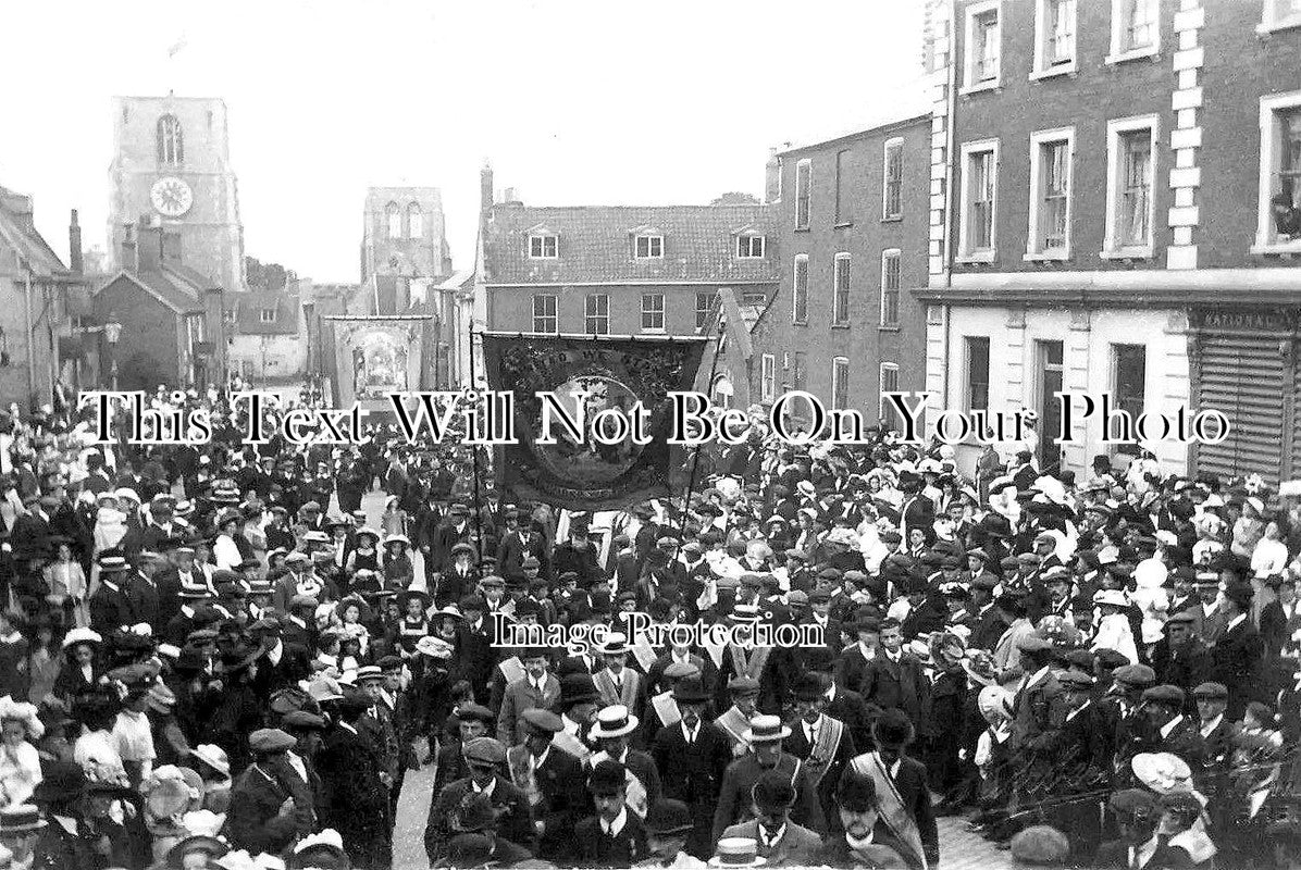 NF 1790 - Church Street Procession, East Dereham, Norfolk