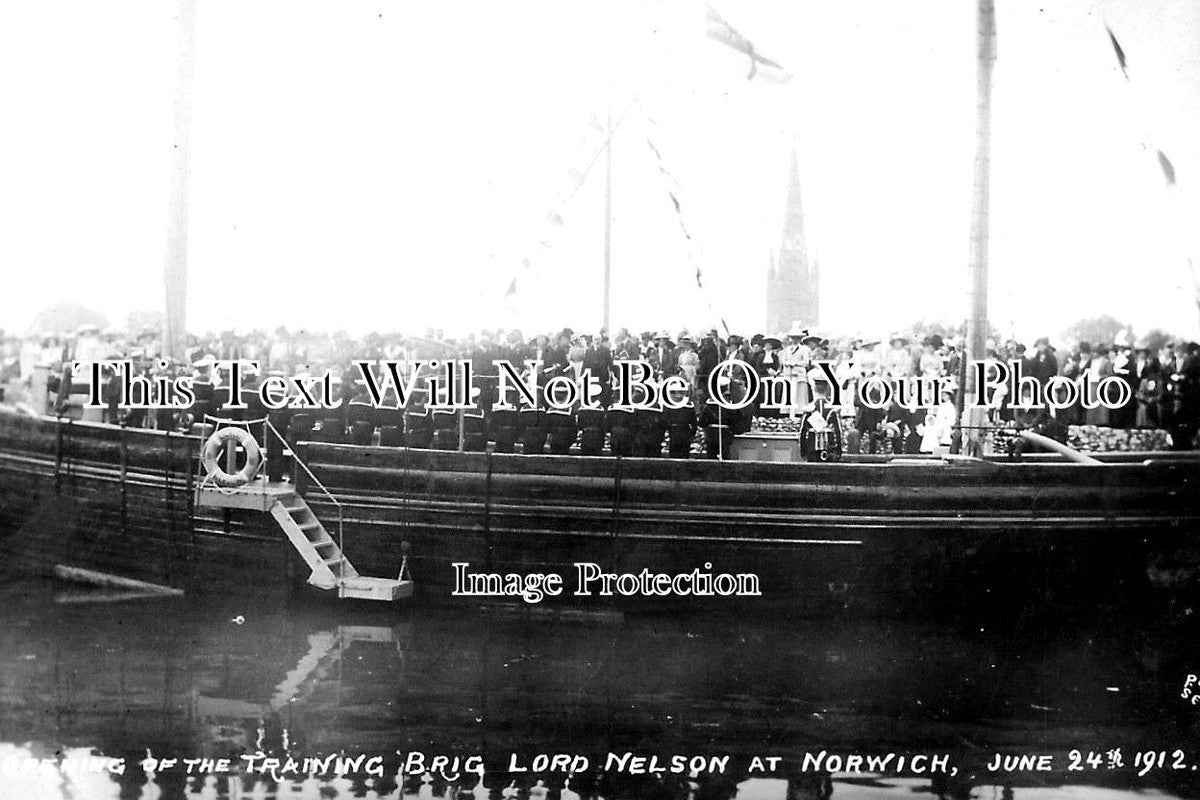 NF 1796 - Opening Of Training Ship Lord Nelson, Norwich, Norfolk