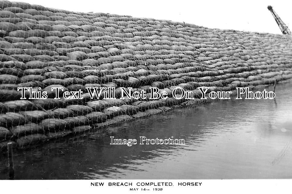 NF 1836 - New Breach Completed, Horsey, Norfolk c1938