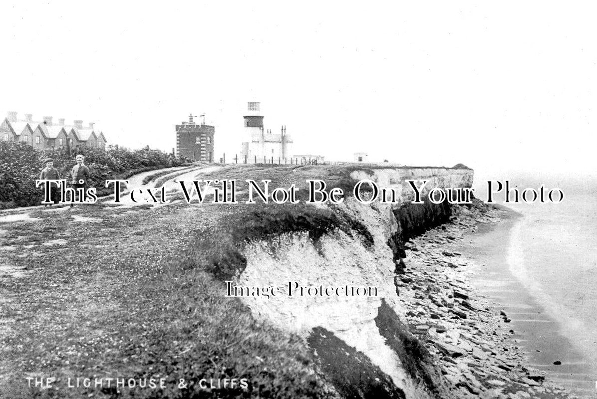 NF 1837 - Lighthouse & Cliffs, Hunstanton, Norfolk
