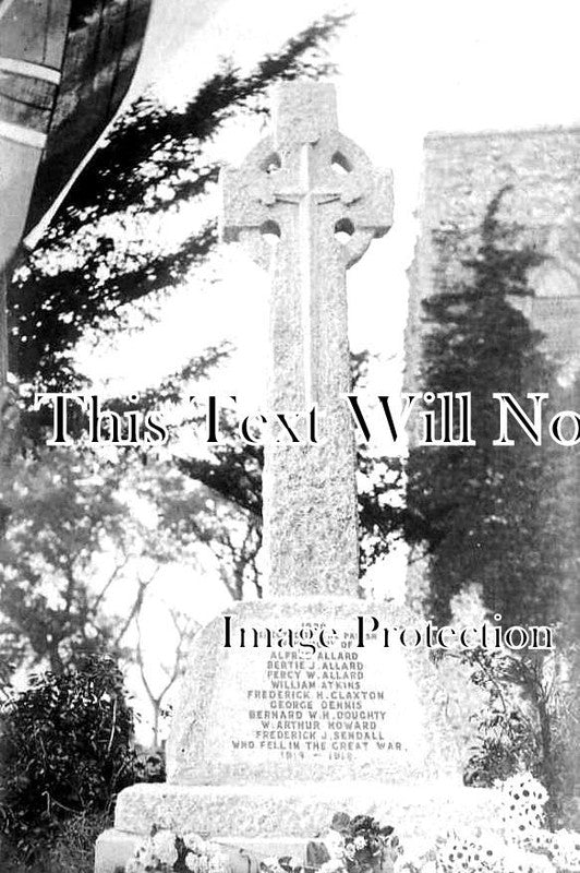 NF 1899 - WW1 War Memorial Skeyton, Norfolk c1920